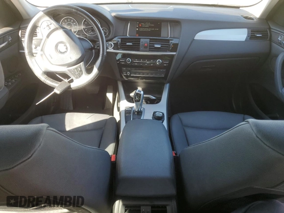 2017 BMW X3 sDrive28i with VIN 5UXWZ7C54H0U47165, listed as a Copart auction lot 49255465 with 57,242 mi miles and Salvage Title. Bid and sale history available at DreamBid. Image 8.