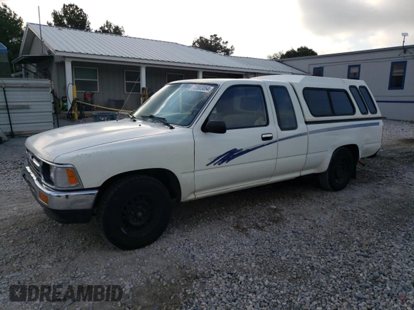 1993 Toyota Pickup DLX z VIN JT4RN93P7P5074129, wystawiony jako Copart lot #72893054 z przebiegiem 235 053 mil mil oraz Szkoda całkowita • Salvage title. Historia ofert i sprzedaży dostępna na DreamBid. Obrazek 1.