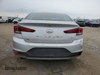 2019 Hyundai Elantra SE with VIN 5NPD74LF2KH433104, listed as a Copart auction lot 48614105 with 77,728 mi miles and Salvage Title. Bid and sale history available at DreamBid. Image 6.