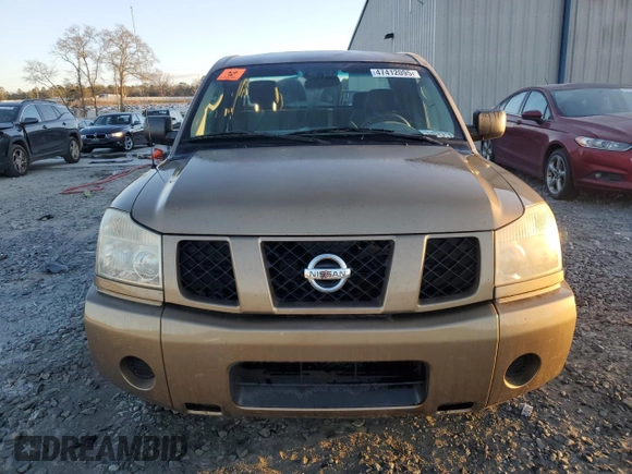 2005 Nissan Titan XE with VIN 1N6BA06A75N520497, listed as a Copart auction lot 47412095 with 170,653 mi miles and Salvage Title. Bid and sale history available at carsss.com. Image 5.