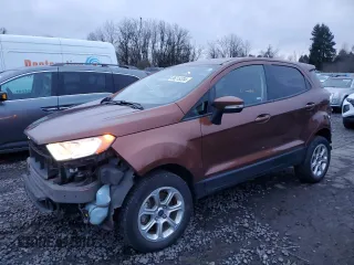 2019 Ford EcoSport SE with VIN MAJ6S3GL8KC307851, listed as a Copart auction lot 86219334 with 81,188 mi miles and Salvage Title. Bid and sale history available at carsss.com. Image 1.