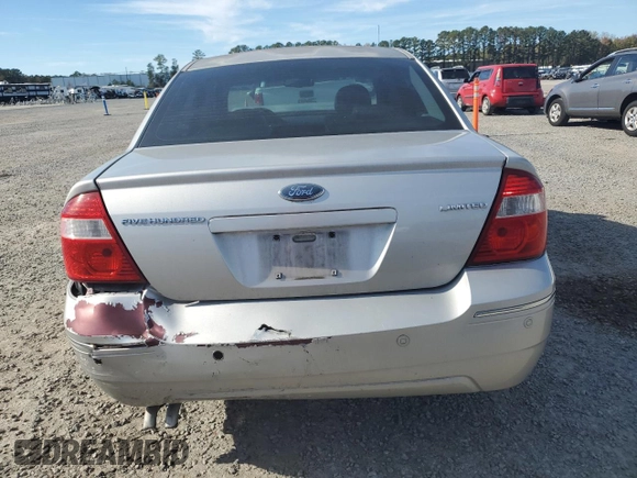 2006 Ford Five Hundred Limited with VIN 1FAFP251X6G103631, listed as a Copart auction lot 80391044 with 181,099 mi miles and Salvage Title. Bid and sale history available at carsss.com. Image 6.