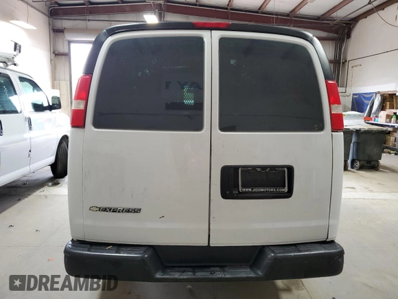 2023 Ford Transit Cargo with VIN 1FTBR1C84PKA17131, listed as a Copart auction lot 54901755 with 85,188 mi miles and Salvage title. Bid and sale history available at DreamBid. Image 6.