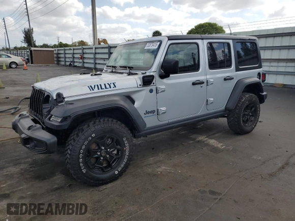 2023 Jeep Wrangler z VIN 1C4JJXN64PW630179, wystawiony jako Copart lot #53879415 z przebiegiem 27 905 mil mil oraz Czysty tytuł • Clean title. Historia ofert i sprzedaży dostępna na DreamBid. Obrazek 1.