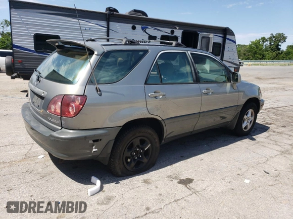 2000 Lexus RX 300 z VIN JT6HF10U5Y0114069, wystawiony jako Copart lot #58276535 z przebiegiem 295 720 mil mil oraz Szkoda całkowita • Salvage title. Historia ofert i sprzedaży dostępna na DreamBid. Obrazek 3.