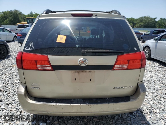 2005 Toyota Sienna CE с VIN 5TDZA23C25S226700, выставлен на аукционе Copart как лот 57283795 с пробегом 225 570 миль миль и Списание • Salvage title. История ставок и продаж доступна на DreamBid. Изображение 6.