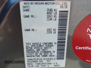 2018 Nissan LEAF SV z VIN 1N4AZ1CP1JC316912, wystawiony jako Copart lot #54693045 z przebiegiem 49 031 mil mil oraz Szkody całkowita. Historia ofert i sprzedaży dostępna na DreamBid. Obrazek 13.