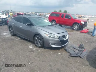 2016 Nissan Maxima 3.5 SV with VIN 1N4AA6AP9GC421214, listed as a IAAI auction lot 41962643 with 62,505 mi miles. Bid and sale history available at carsss.com. Image 1.