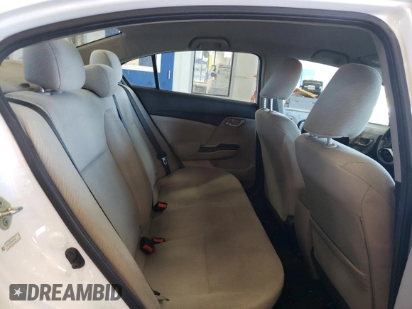 2013 Honda Civic LX with VIN 19XFB2F52DE097346, listed as a Copart auction lot 55396225 with 104,704 mi miles and Salvage Title. Bid and sale history available at DreamBid. Image 10.