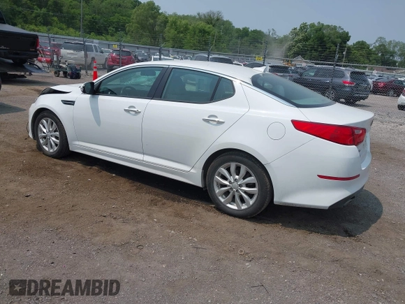 2015 Kia Optima LX with VIN 5XXGM4A71FG356034, listed as a IAAI auction lot 42402142 with 131,376 mi miles and . Bid and sale history available at DreamBid. Image 3.
