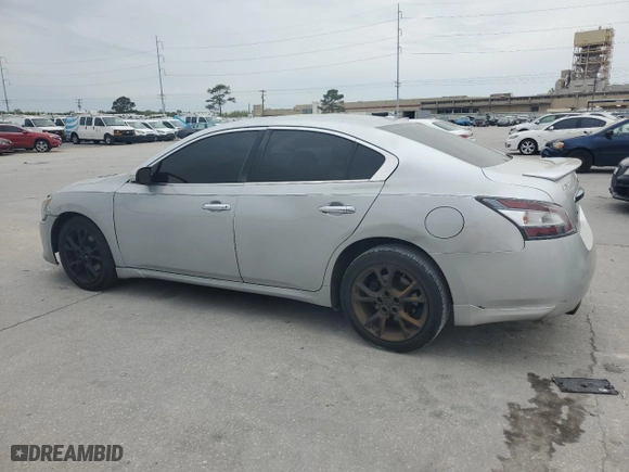 2012 Nissan Maxima 3.5 S with VIN 1N4AA5AP8CC802363, listed as a Copart auction lot 50999655 with 185,873 mi miles and Salvage Title. Bid and sale history available at carsss.com. Image 2.
