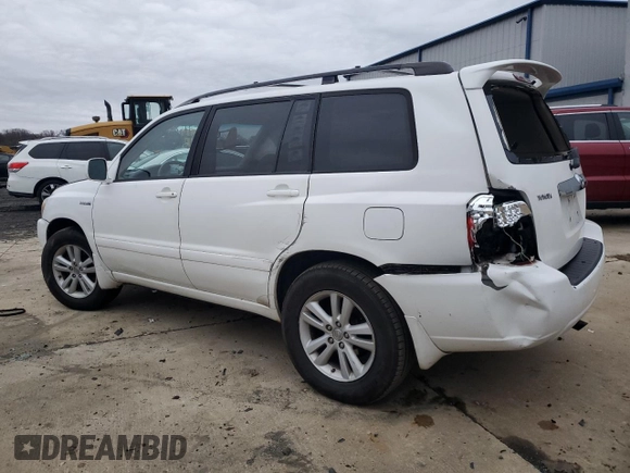 2007 Toyota Highlander Hybrid with VIN JTEGW21A970019300, listed as a Copart auction lot 84977824 with 162,984 mi miles and Salvage Title. Bid and sale history available at carsss.com. Image 2.