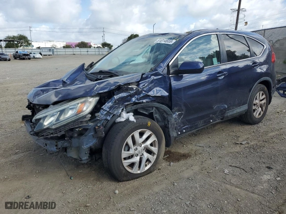 2015 Honda CR-V EX with VIN 3CZRM3H57FG702893, listed as a Copart auction lot 51014655 with 121,031 mi miles and Salvage Title. Bid and sale history available at carsss.com. Image 1.