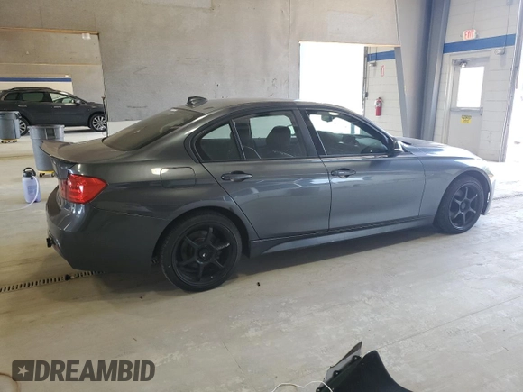 2014 BMW 3 Series 328d xDrive with VIN WBA3D5C55EF147471, listed as a Copart auction lot 61530255 with 222,053 mi miles and Salvage title. Bid and sale history available at DreamBid. Image 3.
