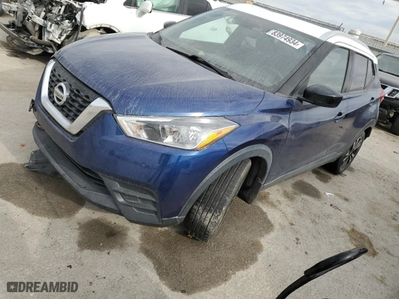 2018 Nissan Kicks SV with VIN 3N1CP5CU9JL511928, listed as a Copart auction lot 83974934 with 47,966 mi miles and Salvage Title. Bid and sale history available at carsss.com. Image 1.