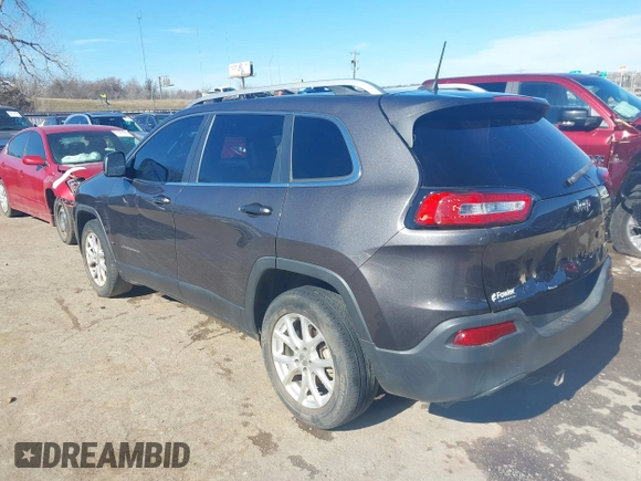 2018 Jeep Cherokee Latitude Plus with VIN 1C4PJLLB8JD597029, listed as a IAAI auction lot 41474803 with 84,435 mi miles. Bid and sale history available at carsss.com. Image 3.