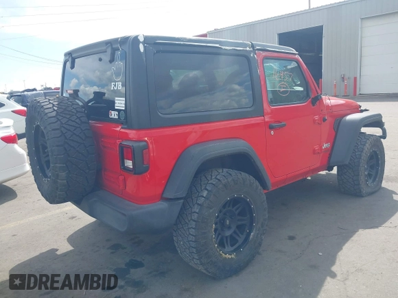 2019 Jeep Wrangler Sport S z VIN 1C4GJXAG4KW652569, wystawiony jako IAAI lot #42116457 z przebiegiem 46 007 mil mil oraz . Historia ofert i sprzedaży dostępna na DreamBid. Obrazek 4.