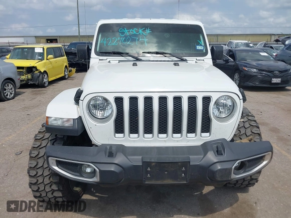2020 Jeep Wrangler Unlimited Sahara High Altitude z VIN 1C4HJXEG2LW265227, wystawiony jako IAAI lot #42270274 z przebiegiem 77 534 mil mil oraz . Historia ofert i sprzedaży dostępna na DreamBid. Obrazek 13.