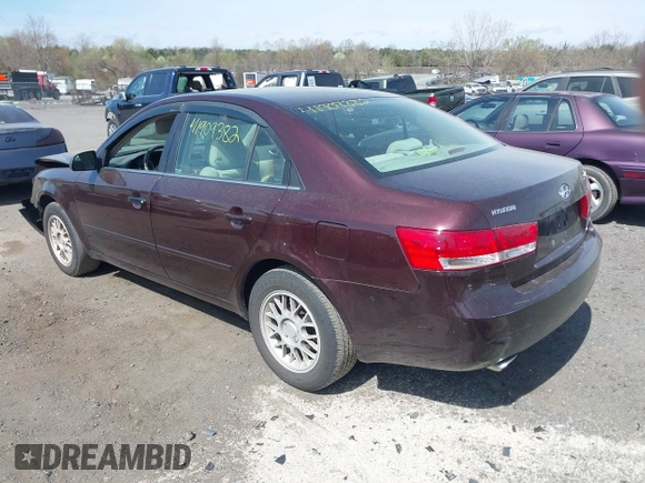 2006 Hyundai Sonata GLS with VIN 5NPEU46F36H046219, listed as a IAAI auction lot 41909382 with 86,616 mi miles and . Bid and sale history available at DreamBid. Image 3.