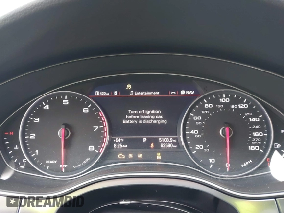 2016 Audi A7 3.0 Premium Plus with VIN WAUWGAFC0GN003357, listed as a IAAI auction lot 41468854 with 62,590 mi miles. Bid and sale history available at carsss.com. Image 7.
