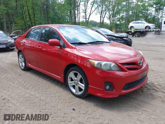 2013 Toyota Corolla L with VIN 2T1BU4EE0DC040504, listed as a IAAI auction lot 42142702 with 102,459 mi miles. Bid and sale history available at carsss.com. Image 1.