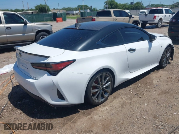 2021 Lexus RC 300 F Sport with VIN JTHGA5BC8M5011173, listed as a IAAI auction lot 42536142 with 51,113 mi miles and . Bid and sale history available at DreamBid. Image 4.