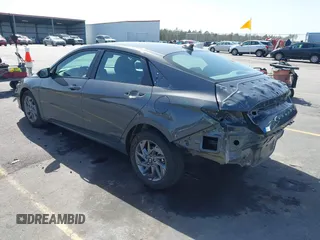 2024 Hyundai Elantra SEL with VIN KMHLM4DGXRU740964, listed as a IAAI auction lot 41698555 with 9,467 mi miles. Bid and sale history available at carsss.com. Image 3.