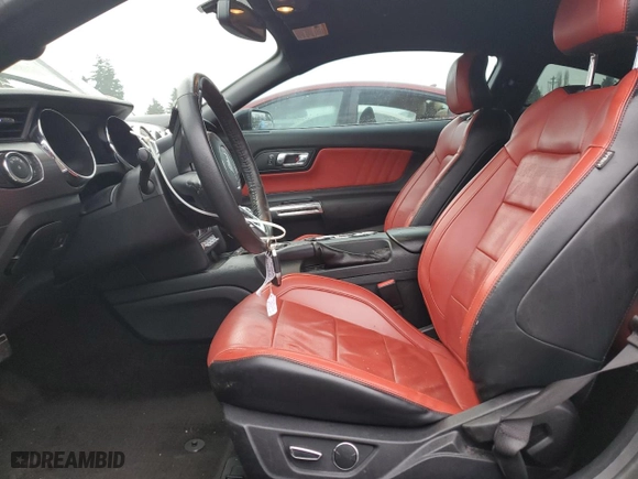 2015 Ford Mustang EcoBoost with VIN 1FA6P8TH7F5360101, listed as a Copart auction lot 86372554 with 93682 miles and Salvage Title. Bid and sale history available at carsss.com. Image 7.