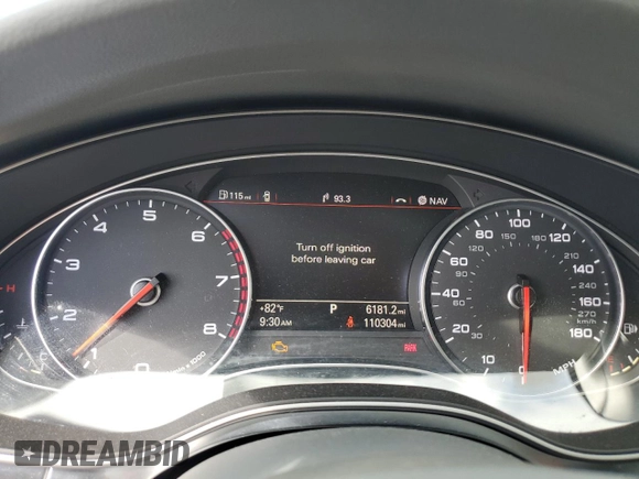 2013 Audi A6 Premium Plus z VIN WAUGFAFC0DN051248, wystawiony jako Copart lot #56663775 z przebiegiem 110 304 mil mil oraz Szkoda całkowita • Salvage title. Historia ofert i sprzedaży dostępna na DreamBid. Obrazek 9.