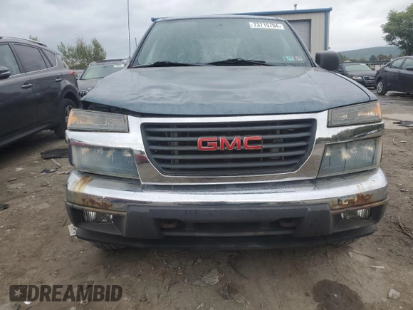 2007 GMC Canyon Work Truck with VIN 1GTDT19E778141575, listed as a Copart auction lot 73715704 with 102,072 mi miles and Salvage Title. Bid and sale history available at carsss.com. Image 5.