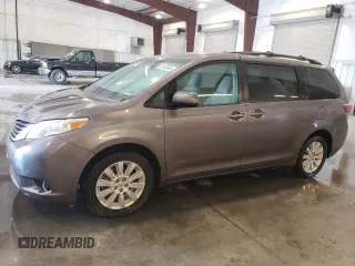 2016 Toyota Sienna LE with VIN 5TDJK3DC5GS146048, listed as a Copart auction lot 69964964 with 133,935 mi miles and Salvage Title. Bid and sale history available at carsss.com. Image 1.