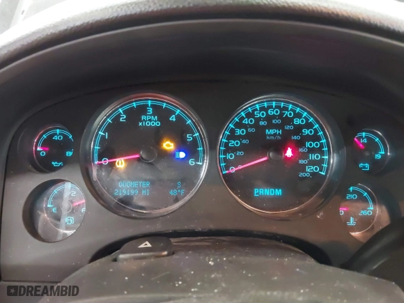 2009 Chevrolet Silverado 1500 LTZ with VIN 3GCEK33399G285667, listed as a IAAI auction lot 41253363 with 219,199 mi miles. Bid and sale history available at carsss.com. Image 7.