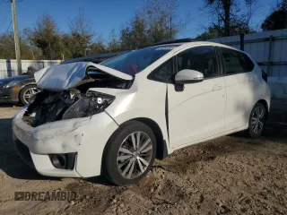 2017 Honda Fit EX-L with VIN JHMGK5H90HS006159, listed as a Copart auction lot 50351835 with Not provided miles and Salvage title. Bid and sale history available at DreamBid. Image 1.