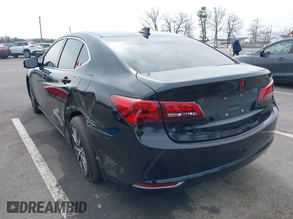 2015 Acura TLX with VIN 19UUB1F3XFA023244, listed as a IAAI auction lot 41890754 with 92,090 mi miles. Bid and sale history available at carsss.com. Image 3.