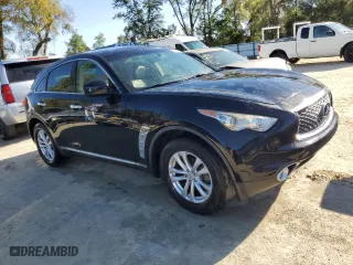 2017 Infiniti QX70 with VIN JN8CS1MU3HM142135, listed as a Copart auction lot 48859215 with 127,990 mi miles and Clean Title. Bid and sale history available at carsss.com. Image 4.
