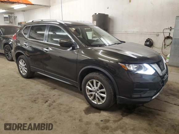 2017 Nissan Rogue SV with VIN KNMAT2MV7HP594800, listed as a Copart auction lot 41645625 with 135,612 mi miles and Salvage Title. Bid and sale history available at DreamBid. Image 4.