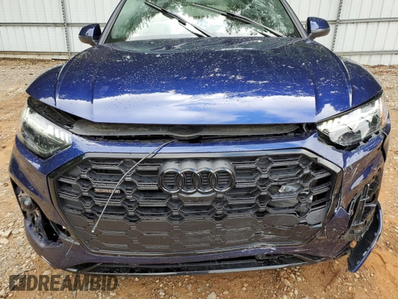 2024 Audi Q5 S line Prestige with VIN WA1FAAFY2R2044846, listed as a Copart auction lot 61448115 with 16,569 mi miles and Salvage title. Bid and sale history available at DreamBid. Image 12.