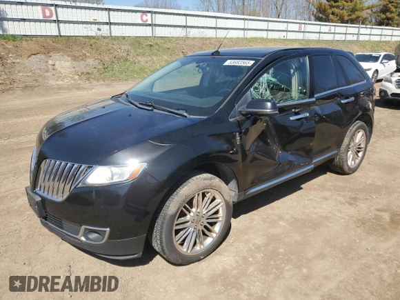 2013 Lincoln MKX with VIN 2LMDJ8JKXDBL02025, listed as a Copart auction lot 53683565 with 163,918 mi miles and Clean Title. Bid and sale history available at carsss.com. Image 1.