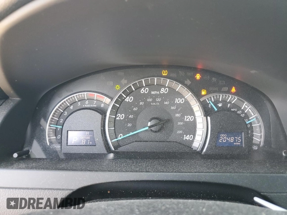 2013 Toyota Camry L with VIN 4T1BF1FK5DU280188, listed as a Copart auction lot 50226815 with 204,875 mi miles and Salvage Title. Bid and sale history available at DreamBid. Image 9.