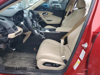 2021 Acura TLX w/Advance Package with VIN 19UUB5F67MA009722, listed as a Copart auction lot 43056775 with 27,394 mi miles and Salvage Title. Bid and sale history available at carsss.com. Image 7.