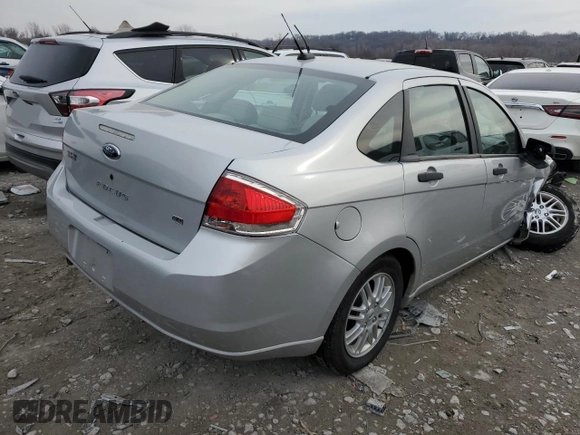 2009 Ford Focus SE with VIN 1FAHP35N89W133867, listed as a Copart auction lot 84486614 with 52,005 mi miles and Salvage Title. Bid and sale history available at carsss.com. Image 3.