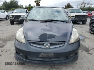 2007 Honda Fit Sport with VIN JHMGD37617S004392, listed as a Copart auction lot 44965225 with 137,896 mi miles and Salvage Title. Bid and sale history available at carsss.com. Image 5.