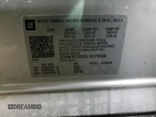 2020 Chevrolet Blazer LT with VIN 3GNKBCRS5LS579516, listed as a Copart auction lot 45010375 with 102,275 mi miles and Salvage title. Bid and sale history available at DreamBid. Image 13.