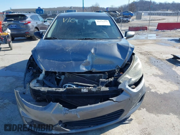2014 Hyundai Accent GS with VIN KMHCT5AE9EU151393, listed as a IAAI auction lot 41571254 with 163,092 mi miles. Bid and sale history available at carsss.com. Image 13.