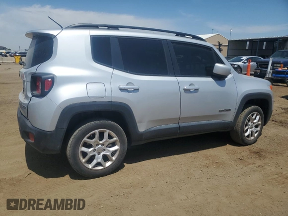 2017 Jeep Renegade Altitude with VIN ZACCJBBB5HPF33696, listed as a Copart auction lot 58428425 with 109,230 mi miles and Salvage title. Bid and sale history available at DreamBid. Image 3.