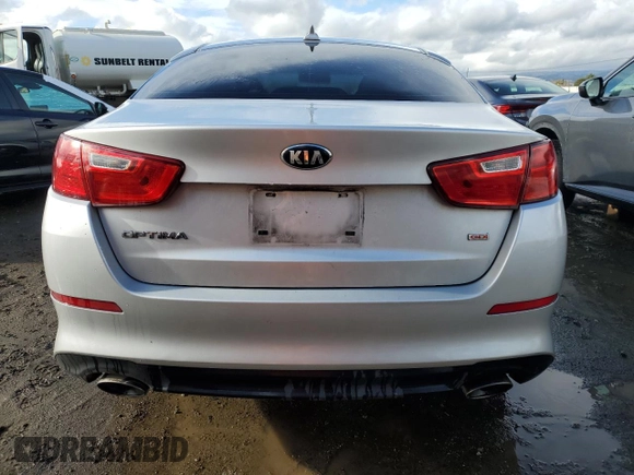 2014 Kia Optima LX with VIN KNAGM4A75E5495602, listed as a Copart auction lot 49712855 with 175,944 mi miles and Clean Title. Bid and sale history available at carsss.com. Image 6.