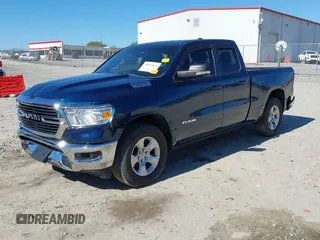 2021 Ram 1500 Big Horn with VIN 1C6RRFBG3MN699537, listed as a IAAI auction lot 41833874 with 45,149 mi miles. Bid and sale history available at carsss.com. Image 18.
