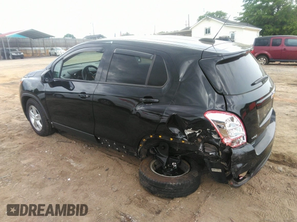 2021 Chevrolet Trax LS with VIN KL7CJKSB3MB332543, listed as a IAAI auction lot 42091395 with 64,579 mi miles and . Bid and sale history available at DreamBid. Image 3.
