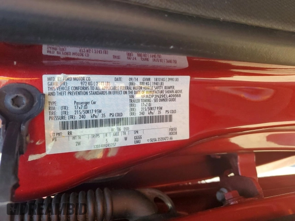2014 Ford Focus Titanium z VIN 1FADP3N29EL409568, wystawiony jako Copart lot #62295345 z przebiegiem 53 401 mil mil oraz Szkoda całkowita • Salvage title. Historia ofert i sprzedaży dostępna na DreamBid. Obrazek 12.