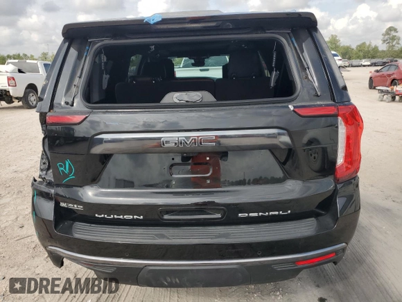 2023 GMC Yukon XL Denali Ultimate with VIN 1GKS2KKLXPR359582, listed as a Copart auction lot 72972284 with 24,366 mi miles and Salvage Title. Bid and sale history available at carsss.com. Image 6.